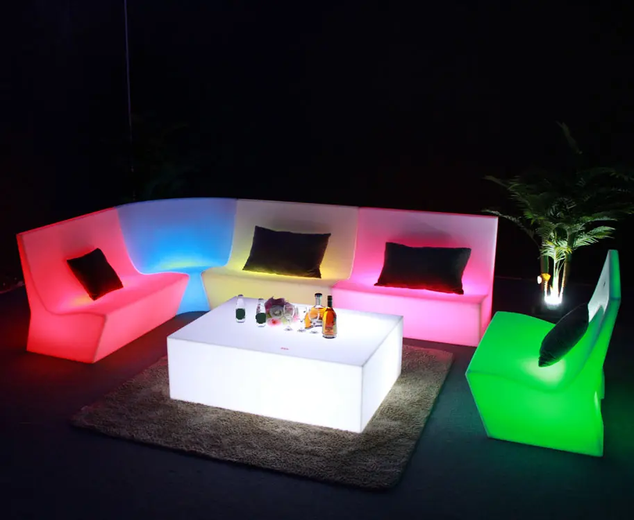 Inflatable Nightclub Led Bar Sofa Furniture With Remote Control