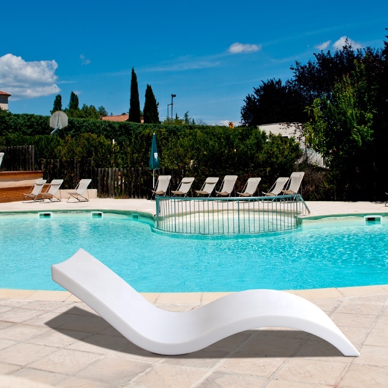 Modern Tanning pool In water Tanning Ledge In-pool Chaise Lounge Chair Outdoor Ledge lounger