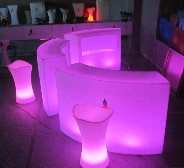 LED Bar Counter Mobile Bars For Sale&semi  Circle Table & Round Bistro Table For Event