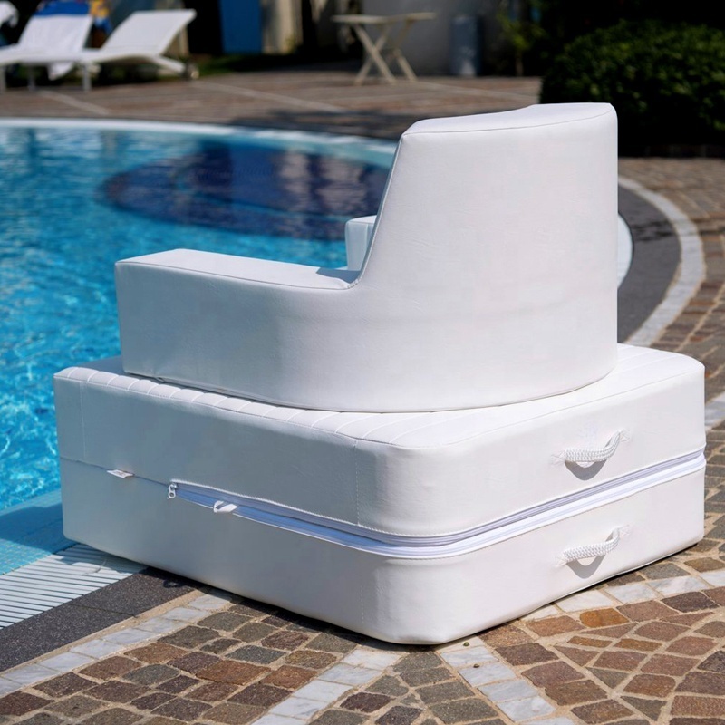 2023 Inflatable Tanning Pool Lounger Float Floating Platform Tanning Sun Bed Floating Bed