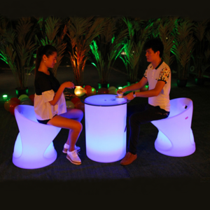 Funny Outdoor Waterproof led cube color changing Lighted Acrylic LED Cube Chairs Bar Stool