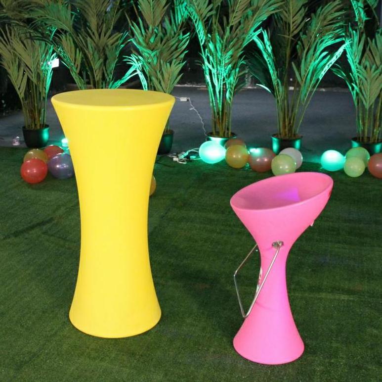 Outdoor furniture Luxury PE high feet cocktail stool bar stool