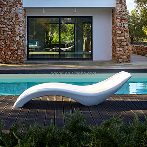 Spa Pool Furniture Luxury Fiberglass White Plastic Tanning Ledge Chairs outside furniture chaise lounge sun loungers