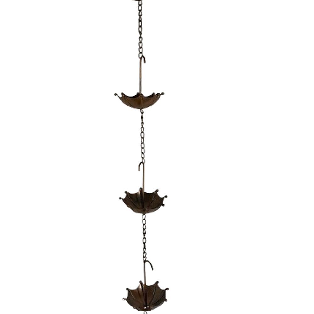 Umbrella Rain Chain Metal Very Cute Hanging From Rain Gutters