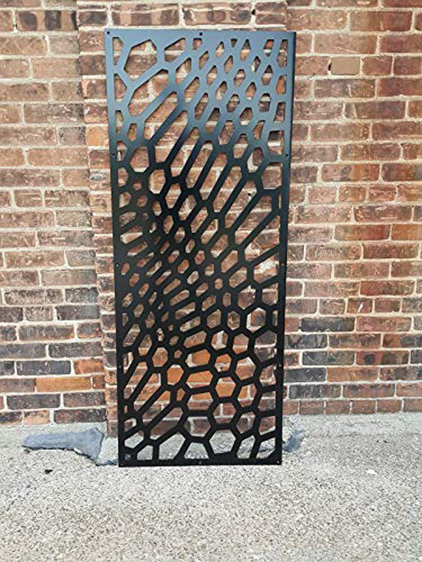 Laser Cut Metal Privacy Screen Garden Fence Decor Art