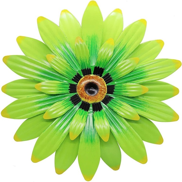 Large Metal Garden Decoration Metal Flower Wall Art Inspirational Daisy Wall Decor Hanging