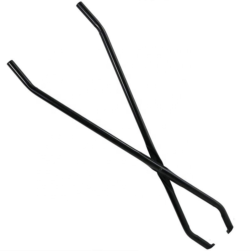 Black Metal Fire Tong Tool For Moving Firewood