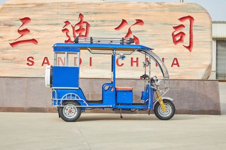 Factory Sale 3-Wheel Enclosed Electric Tricycle With Steel Roof Adult Passenger Transport Scooter without Door