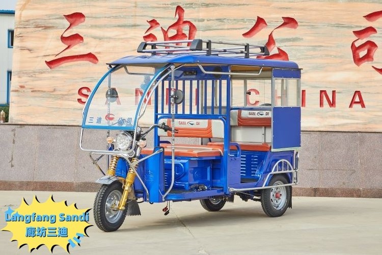 Electric Tricycle Hydraulic Shock E Rickshaw 3 Wheel Car