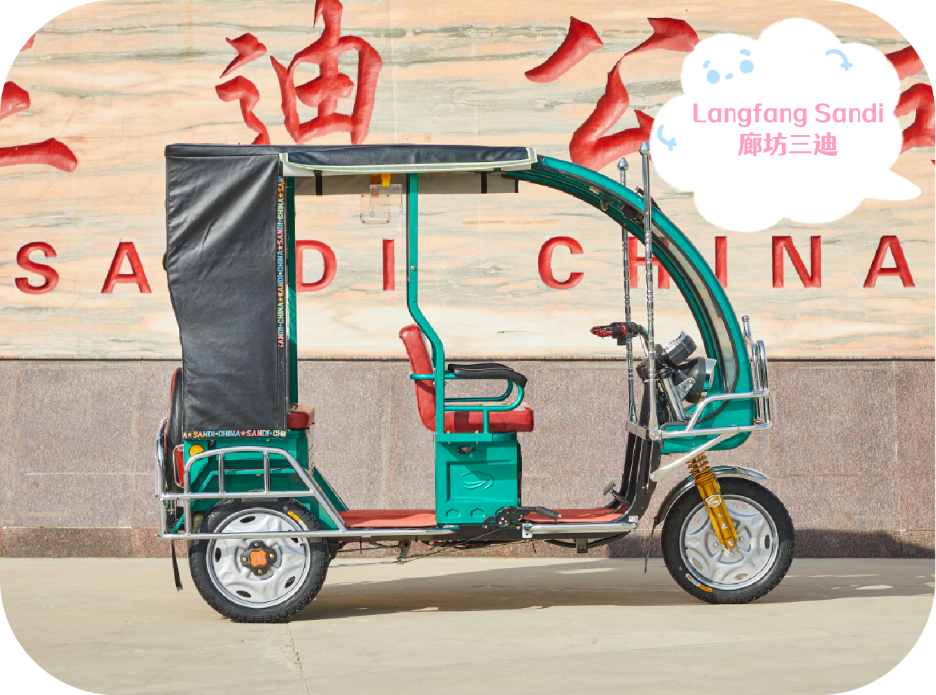 60V 900W/1000W/1200W/4000W 4 to 6 Passenger Three Wheel Electric Rickshaw Pedicab