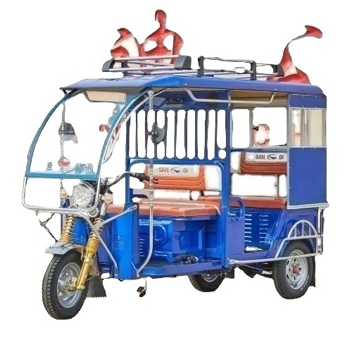 Factory Sale 3-Wheel Enclosed Electric Tricycle With Steel Roof Adult Passenger Transport Scooter without Door