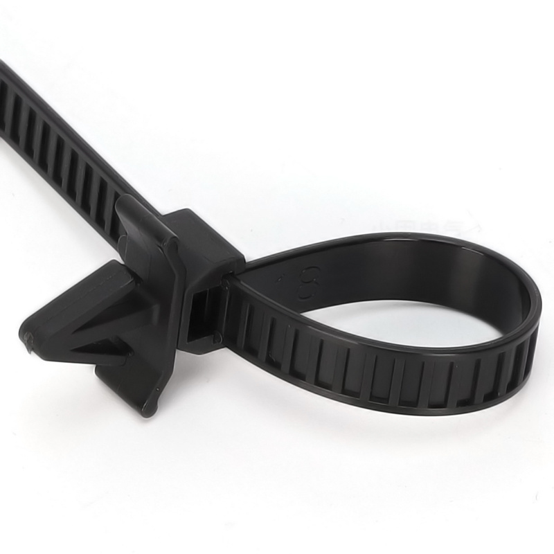 Ready to Ship High Quality Reusable Plastic Nylon Releasable Zip Tie X08 Push Mount Cable Ties