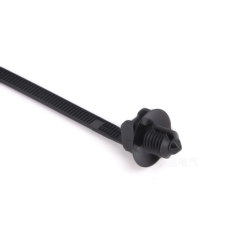 4.8*190mm Secure Connections: Push Mount Style Nylon Cable Zip Tie with Fir Tree Head Design for Reliable Wire Security