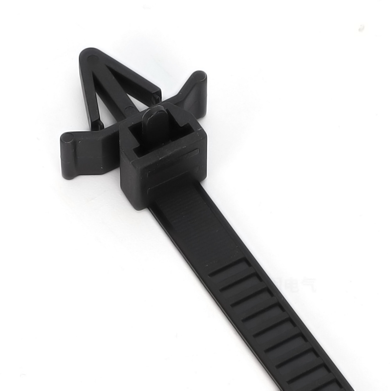 Ready to Ship High Quality Reusable Plastic Nylon Releasable Zip Tie X08 Push Mount Cable Ties