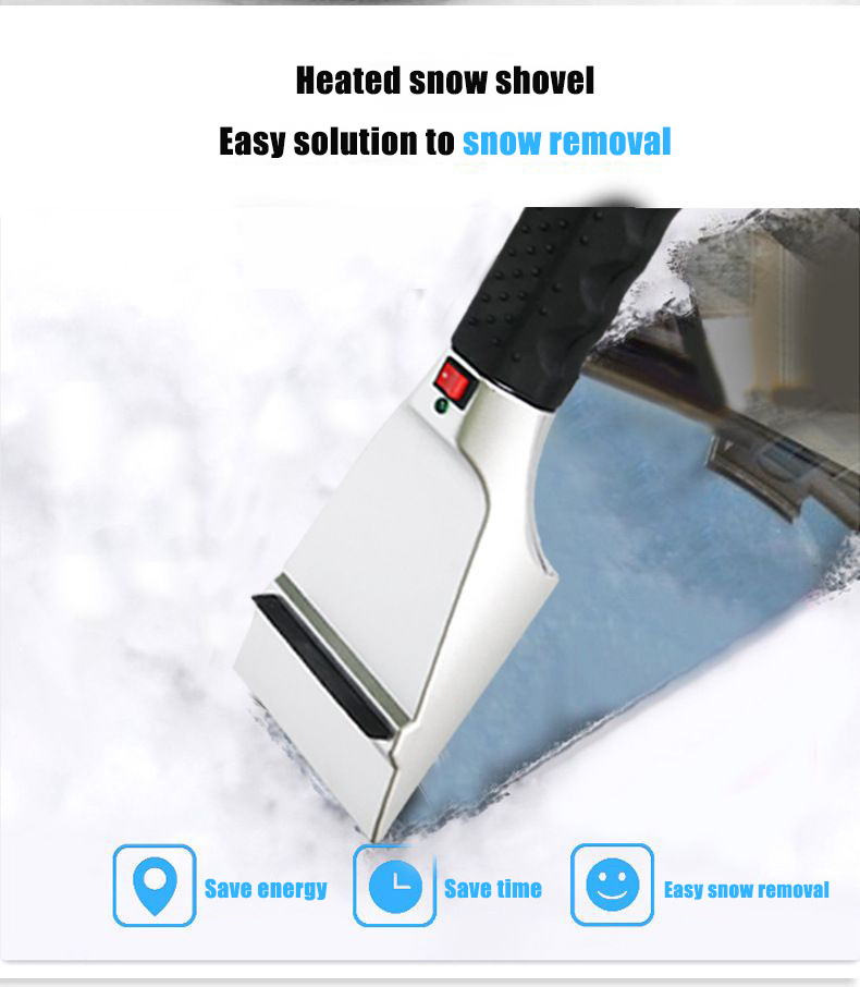 winter heated ice snow scrapers for car windshield car cleaning tools shovel for snow electric ice scraper car