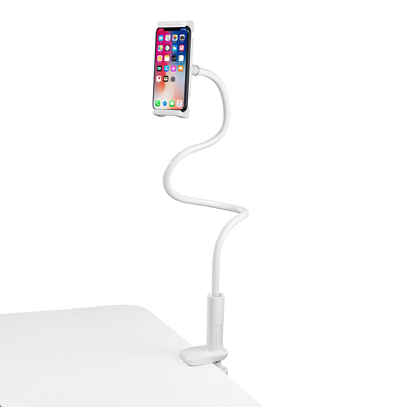 Custom Cheap Selfie Flexible Long Arm Gooseneck foldable mobile phone support shower phone holder phone grip blank