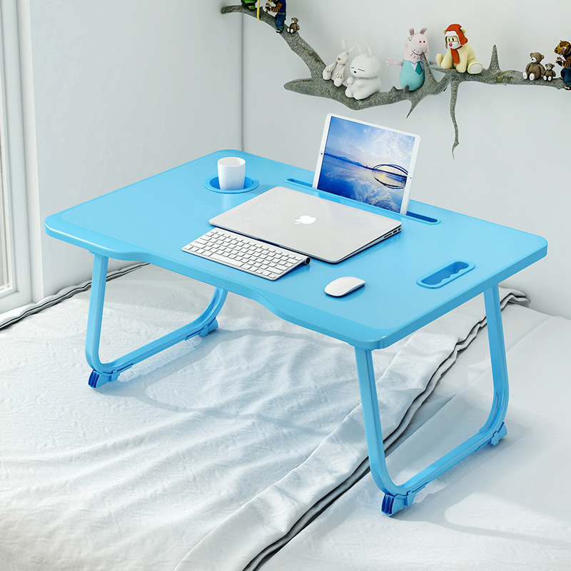 Wholesale folding notebook compur white lap laptop bed tray desk table with slot hole