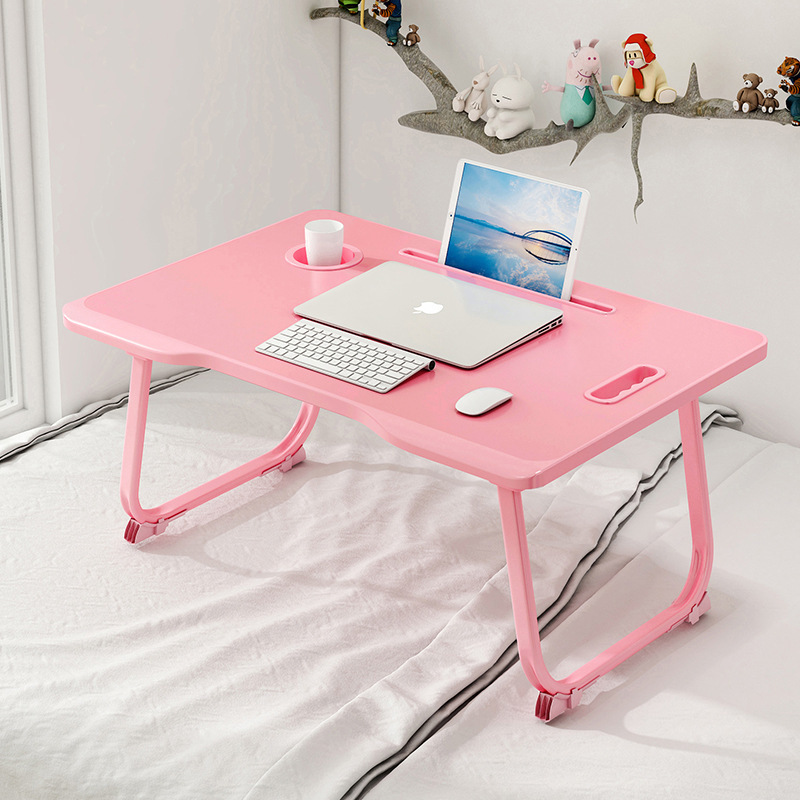 Wholesale folding notebook compur white lap laptop bed tray desk table with slot hole