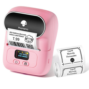 Mini Portable Pocket Thermal Label Printer  No Ink Bluetooth Portable Wireless Inkless Notes Printer Portable