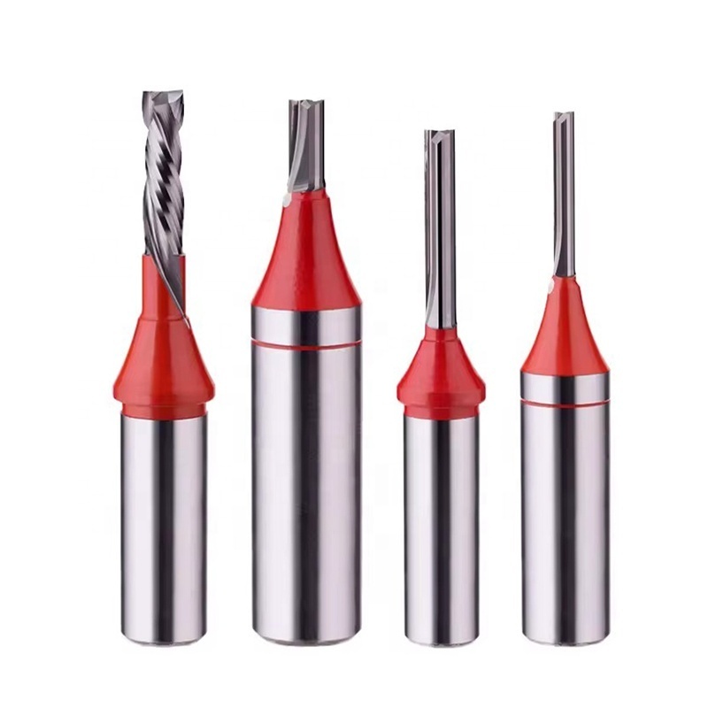 XGENL CNC Woodworking Straight Router Bits 8mm Straight Bit 3 Flutes Rough Milling Cutter  cutting tool