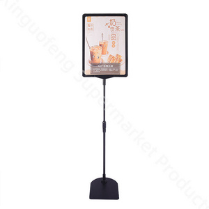 Outdoor supermarket advertising post holder a3 acrylic poster stand poster holder acrylic sign stand