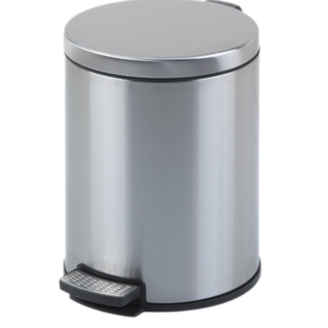 Metal Dustbin New Polishing Finishing Stainless Steel Spiral Pedal Bin Trash Can Waste Bin Dust Bin For Indoor3l/5l/12l/20l/30l