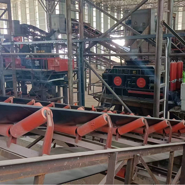 High Efficiency Stone Clay Limestone Double Roller Sand Crusher For Sand Making Plant