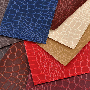 Embossed Leatherette Paper Roll High Quality Wrapper Paper Mounting Binding Leather Look Paper With Crocodile Pattern