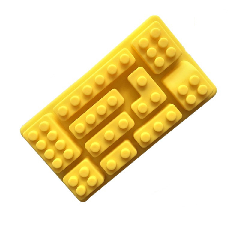 730 factory free sample 10 hole small lego shape silicon resin mold silicon chocolate moulds silicone ice cube tray resin candle