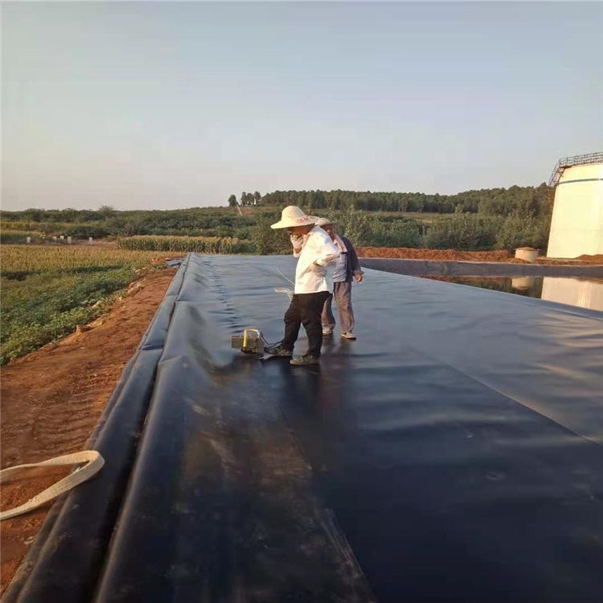 Textured smooth geomembrane maroc shandong  hdpe 2mm geomembrane pond liner