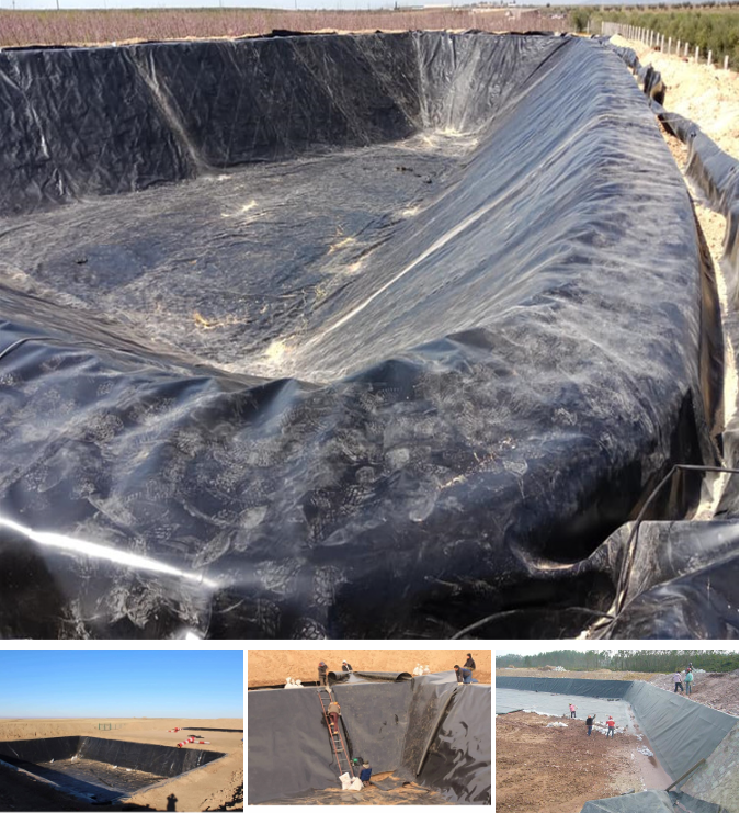 Textured smooth geomembrane maroc shandong  hdpe 2mm geomembrane pond liner