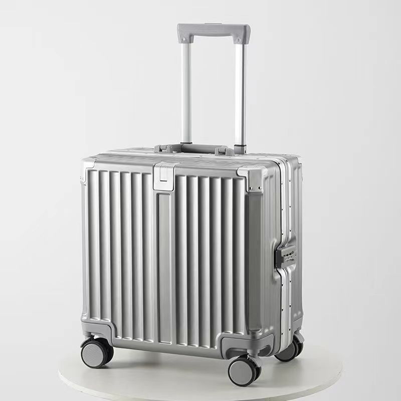 18'20'inch carry ons PC Aluminium travel suitcases Frame minion suitcase Business Airport Metal Trolley Luggage with Tsa Lock