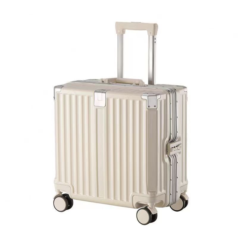 18'20'inch carry ons PC Aluminium travel suitcases Frame minion suitcase Business Airport Metal Trolley Luggage with Tsa Lock