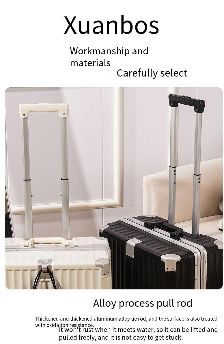 18'20'inch carry ons PC Aluminium travel suitcases Frame minion suitcase Business Airport Metal Trolley Luggage with Tsa Lock