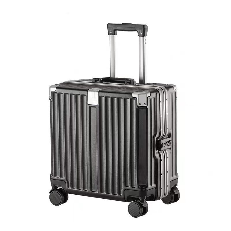 18'20'inch carry ons PC Aluminium travel suitcases Frame minion suitcase Business Airport Metal Trolley Luggage with Tsa Lock