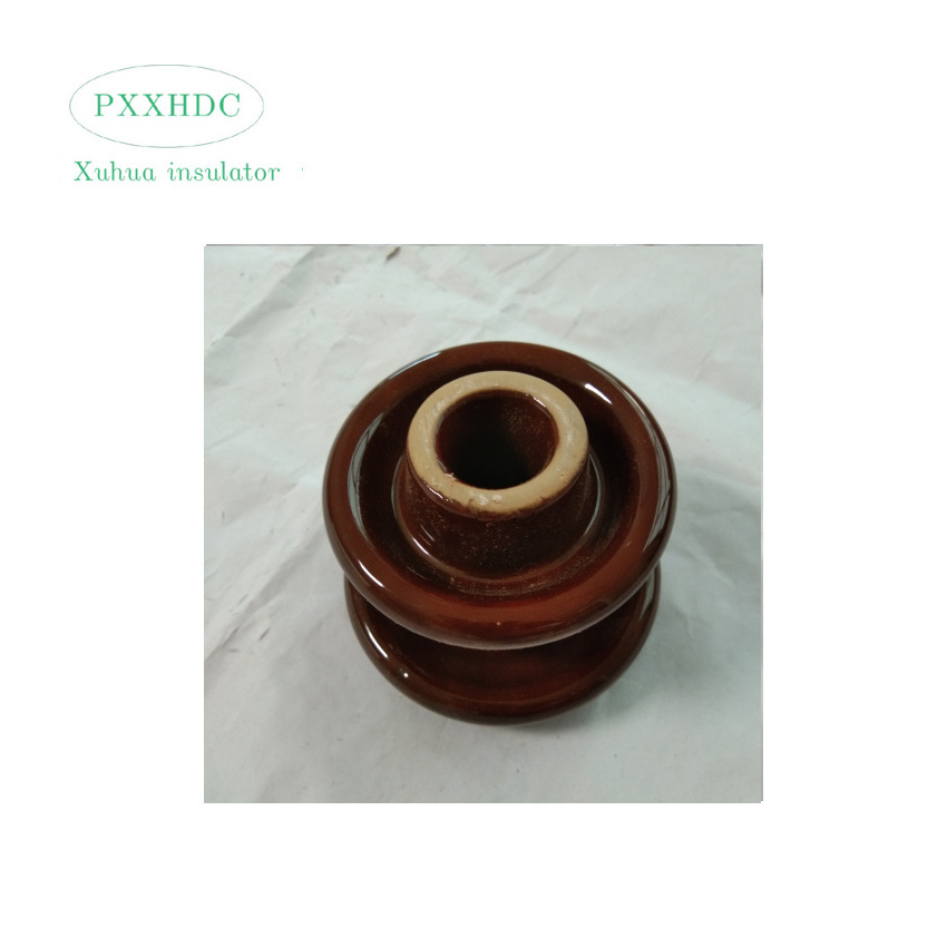 ED-2 brown shackle porcelain insulator