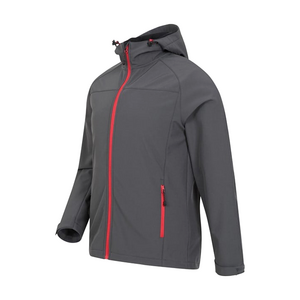 CONMR Outdoor Winter Performance Hiking Jacket Warm Hoodie Jacket WR Windproof Showerproof Soft Shell Jacket Zipper Fleece