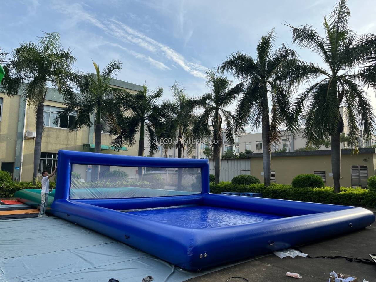 Inflatable Volleyball Field Water Volleyball court rental Inflatable Tennis Court for Sport Games