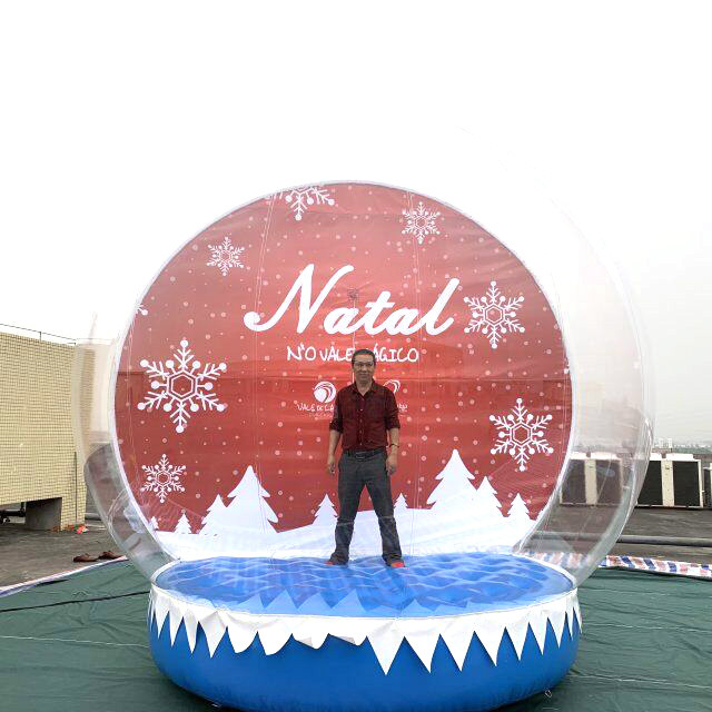 Advertising decoration shows photo booth christmas yard giant inflatable snow globe