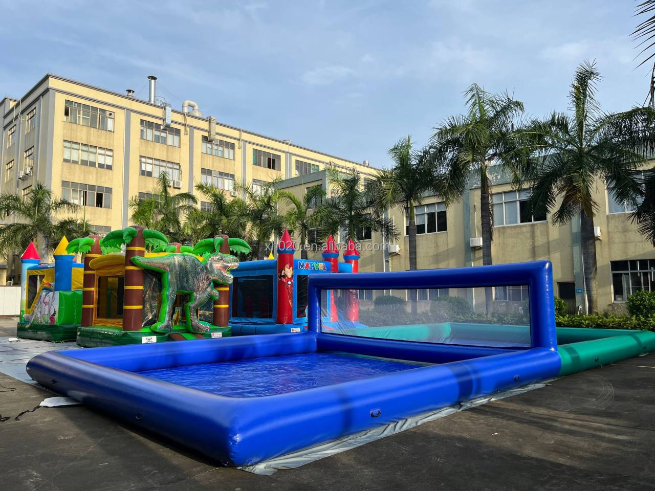 Inflatable Volleyball Field Water Volleyball court rental Inflatable Tennis Court for Sport Games