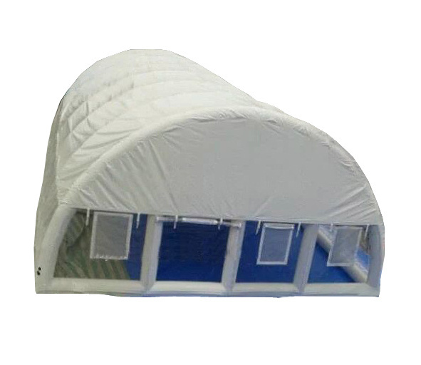 Customized Transparent tube inflatable dust free drain dome covers outdoor swimming pool tent