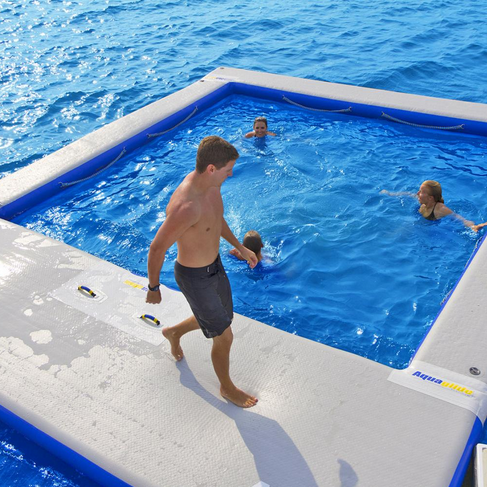 Best Quality Portable Floating Ocean Playground Pool Sea Swimming Pool Inflatable Yacht Pool