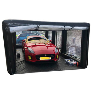 Waterproof outdoor mobile worshop customized size inflatable car garage tent