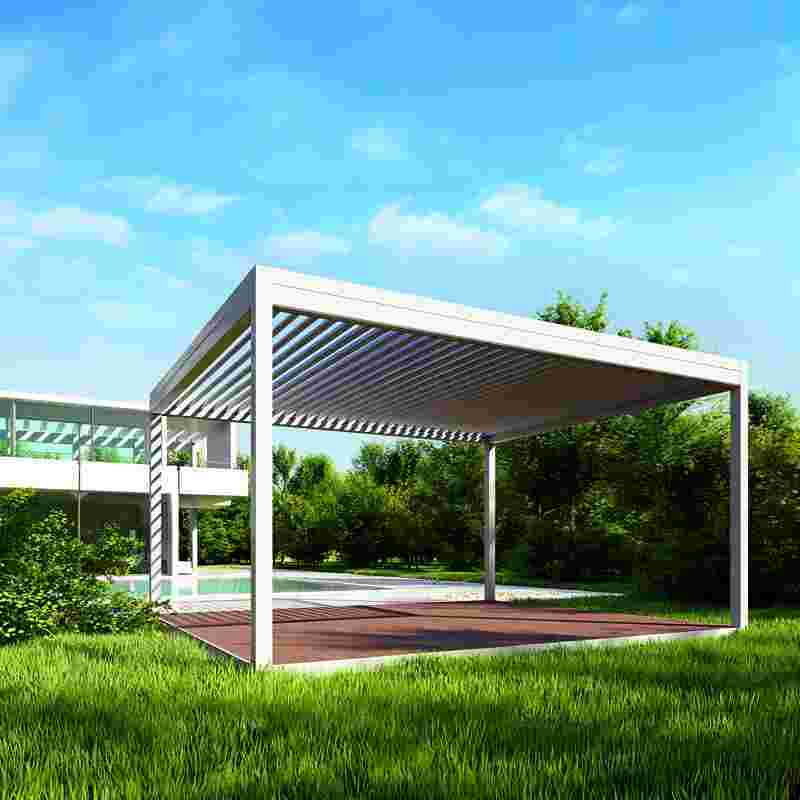 Chinese  Supplier Outdoor High Quality  Waterproof Pergola Aluminium  Gazebo Garden Aluminium Modern Gazebo