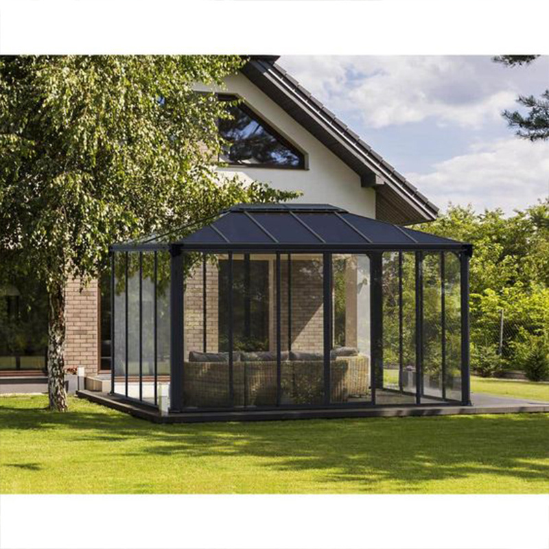 Factory Prices Custom Aluminum Frame Garden Glass Sunroom Glass House Winter Tempered Glass Free Standing Sunroom House