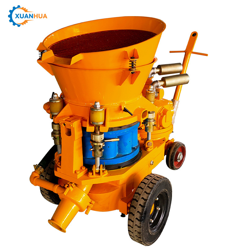 pz5 pneumatic dry concrete spray shotcrete gunite machine for mining