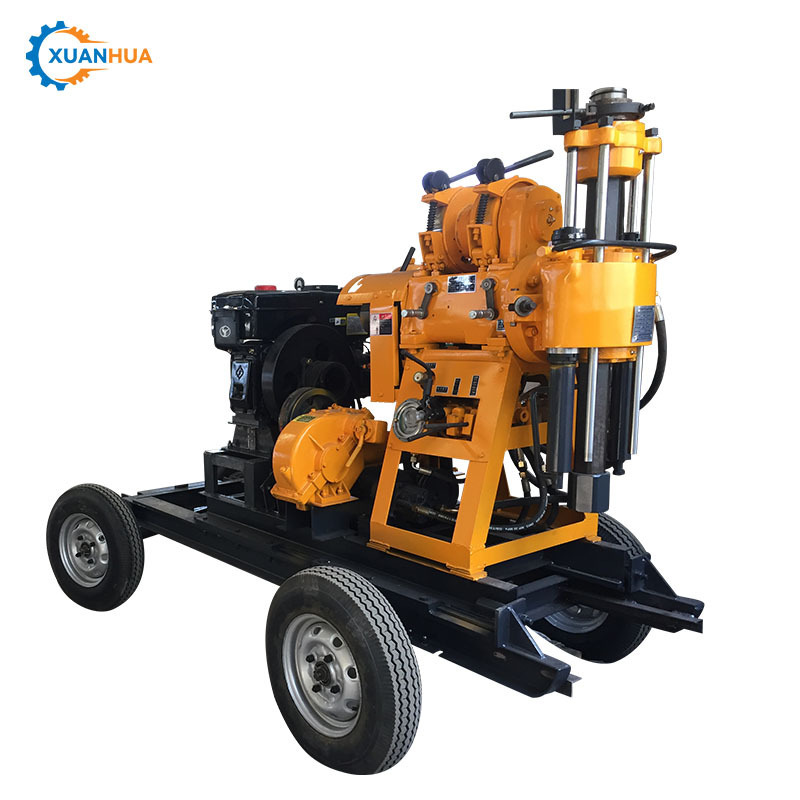 small borehole equipment portable 200m water well borehole drilling rig machine