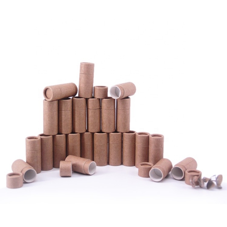 Brand customized luxury design biodegradable packaging cardboard push up deodorant stick container lipstick deodorant cartridge