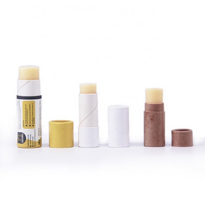 Brand customized luxury design biodegradable packaging cardboard push up deodorant stick container lipstick deodorant cartridge