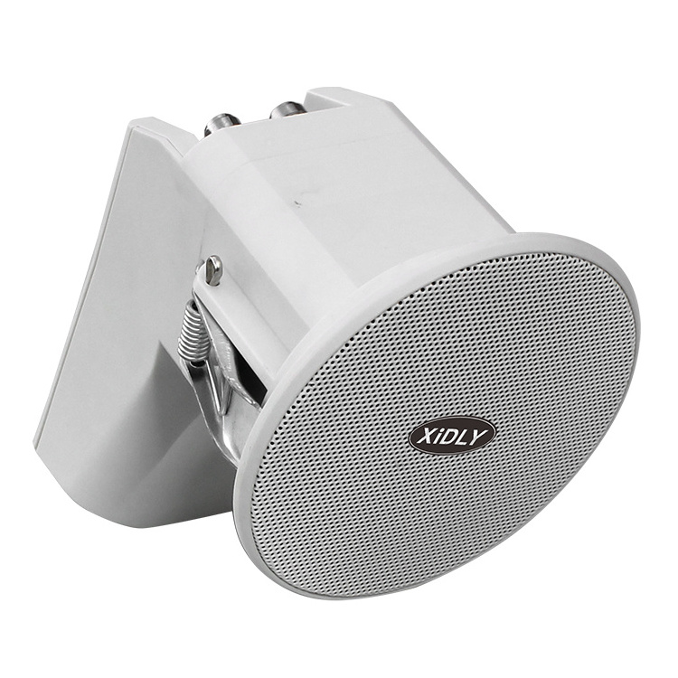 XIDLY-Professional Abs Enclosure Metal Bracket Material 5W Full Range Ceiling Speaker For Evacuation